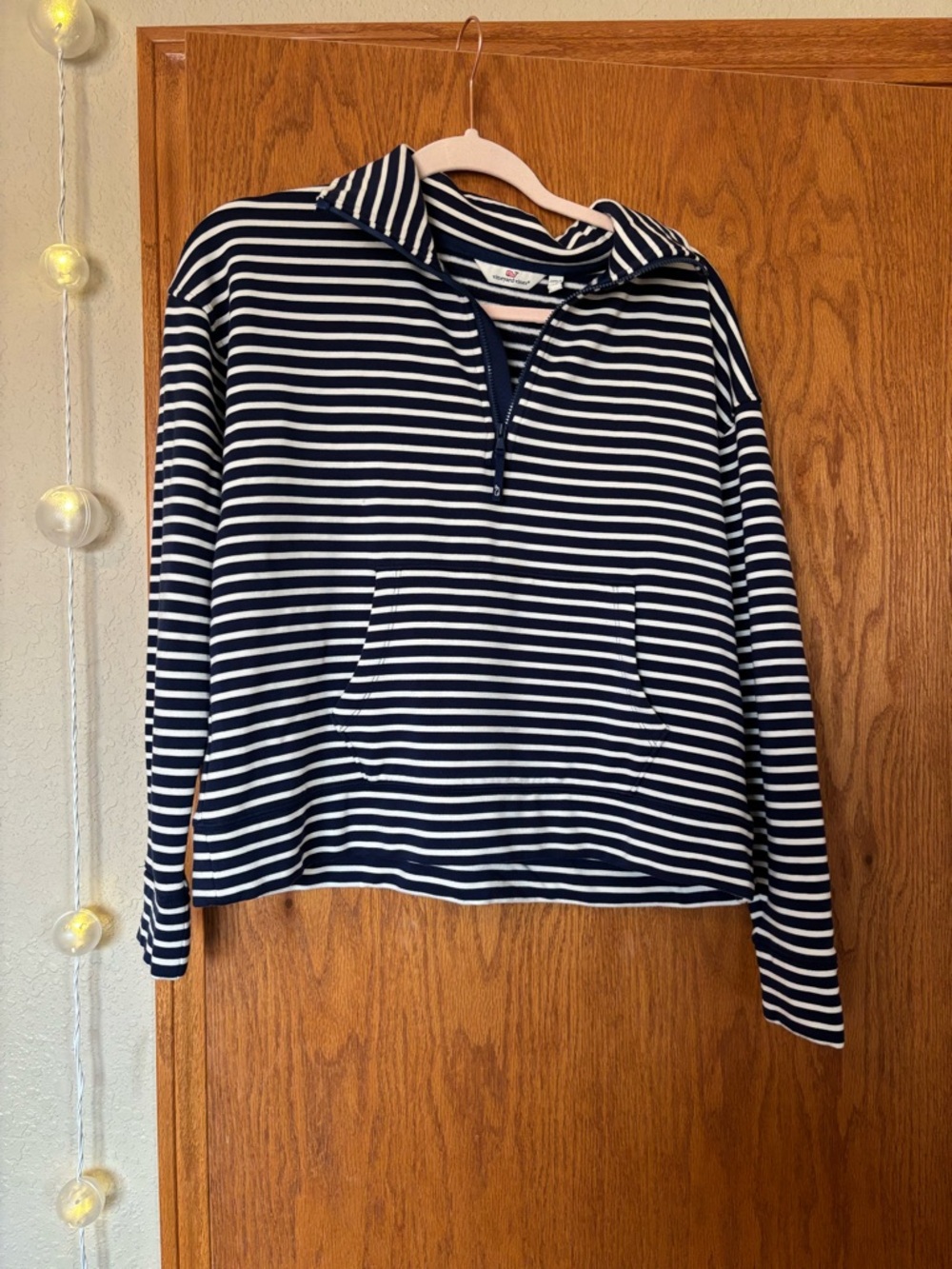 Vineyard Vines Half-Zip *SUPER SOFT*- Navy & White